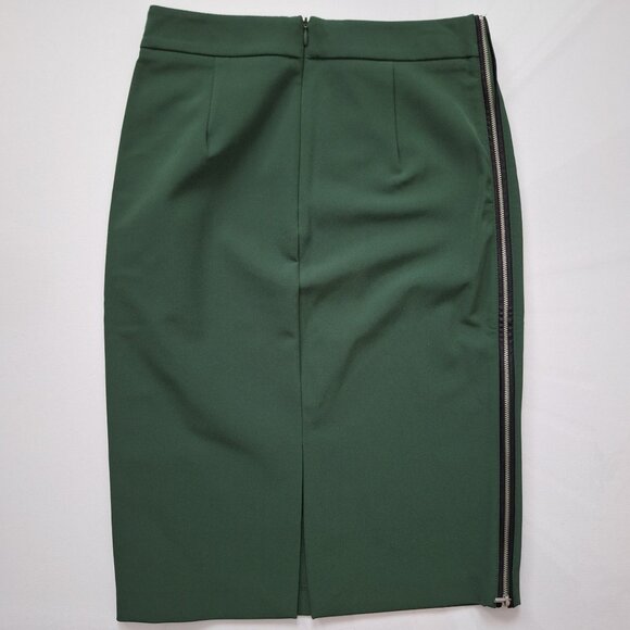 Zara Green Zipper Skirt - Picture 2 of 9